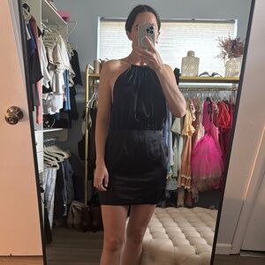 Retrofete Black Halter Dress